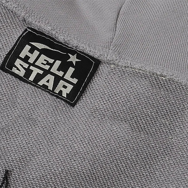 Hellstar Men Hoodies Couple Party Style Casual Hoodies Warm Classic Style Black Color